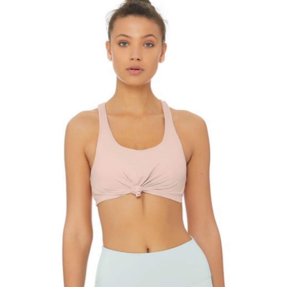 Alo Yoga Knot Bra in Nectar